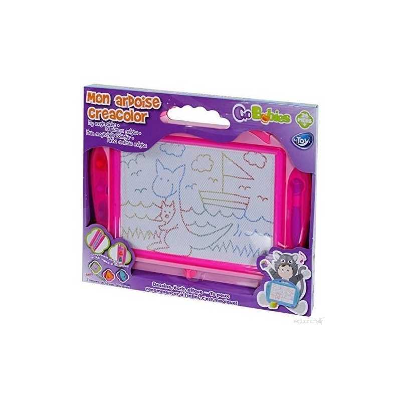 Jouet éducatif Ardoise créacolor Rose BeToys Jouet éducatif Ardoise créacolor Rose BeToys