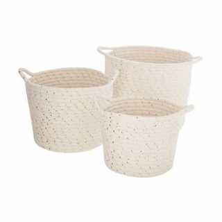 Lot de 3 Paniers Lurex en coton - Atmosphera For Kids