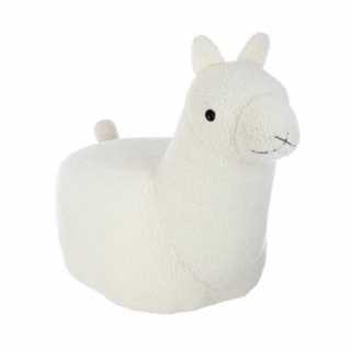 Pouf enfant Lama Blanc - Atmosphera For Kids