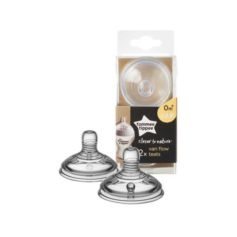 Lot de 2 tétines débit variable Tommee Tippee