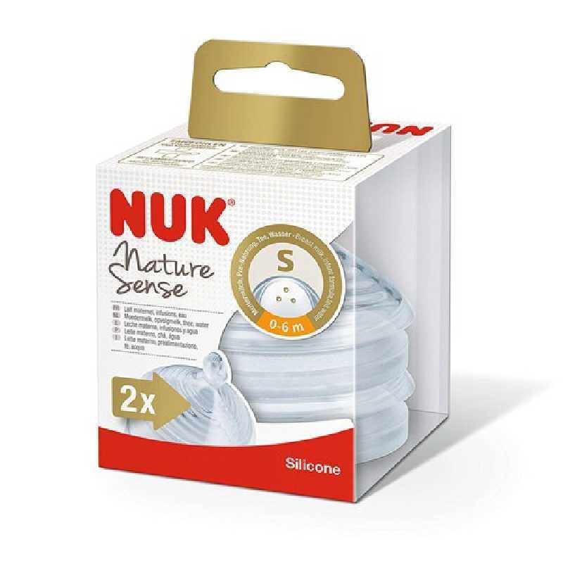 Lot de 2 tétines Nature Sense Taille S 0-6 mois Nuk