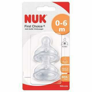 Nuk 2 Tétines Silicone 0-6 Mois - CITYMALL