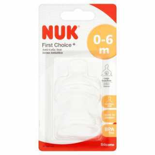 Nuk 2 Tétines Silicone First Choice + Taille 2 / Perçage Xl