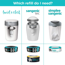 Recharges pour poubelle à couches Simplee Sangenic Lot de 6 Recharges pour poubelle à couches Simplee Sangenic Lot de 6
