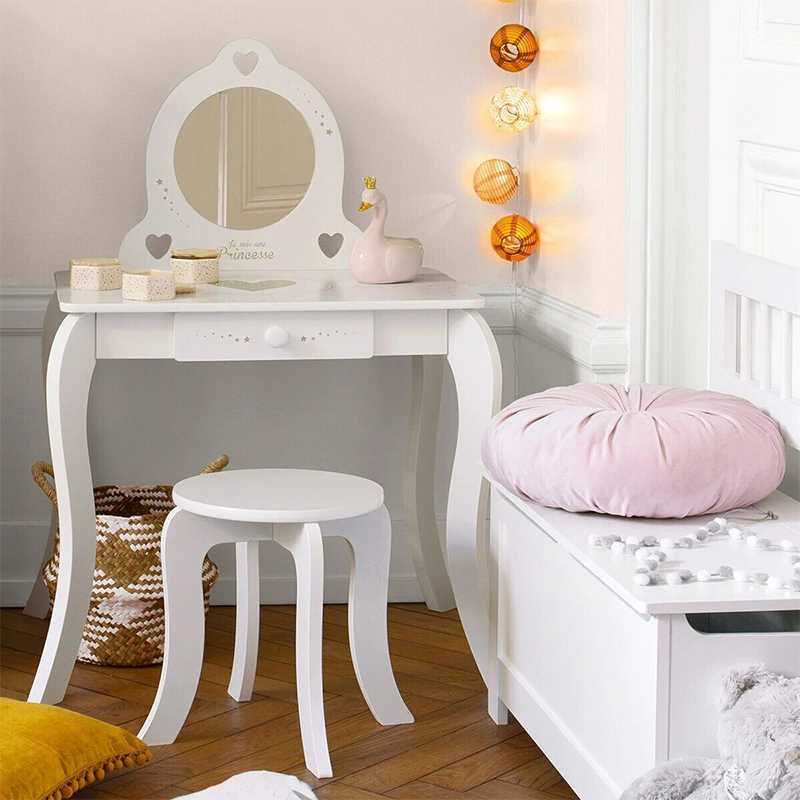 Coiffeuse avec tabouret princesse - Atmosphera For Kids