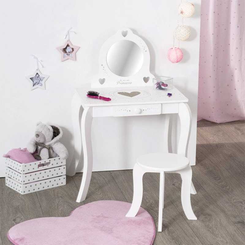 Coiffeuse Princesse pour Fille avec Piano