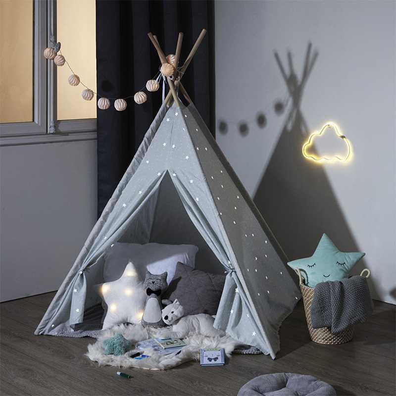 Tipi enfant phosphorescent Gris Atmosphera for kids