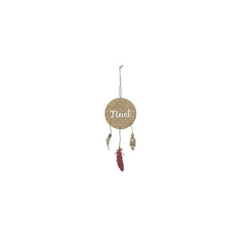 Attrape rêves Noel Plumes en bois 37 cm Attrape rêves Noel Plumes en bois 37 cm