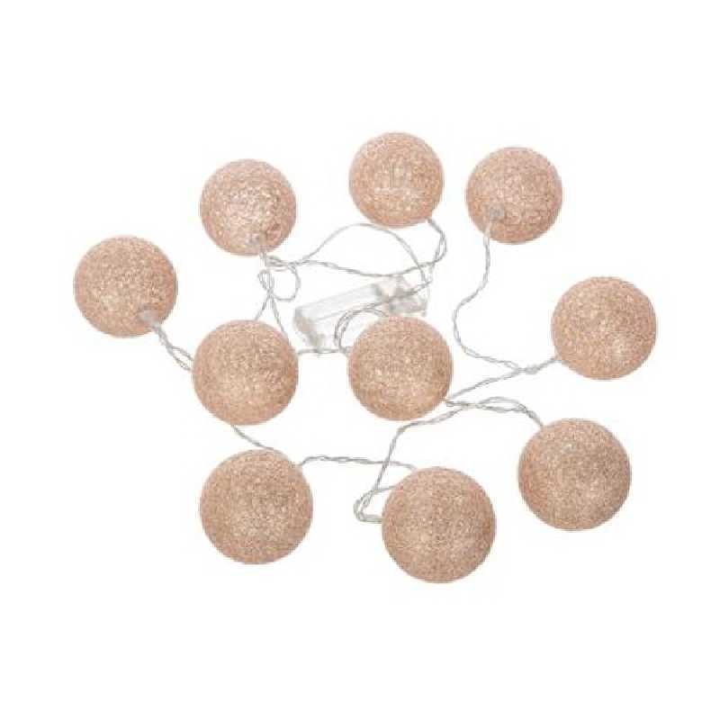 Guirlande lumineuse 10 boules Glitter Atmosphera Guirlande lumineuse 10 boules Glitter Atmosphera