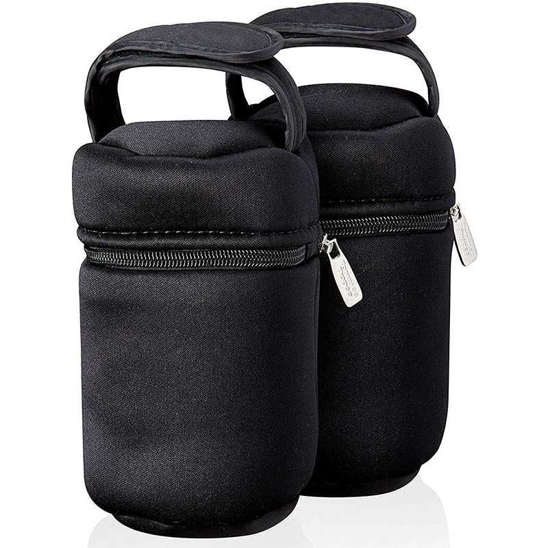 Lot de 2 Porte Biberon Isothermes Tommee Tippee - Noir Lot de 2 Porte Biberon Isothermes Tommee Tippee - Noir