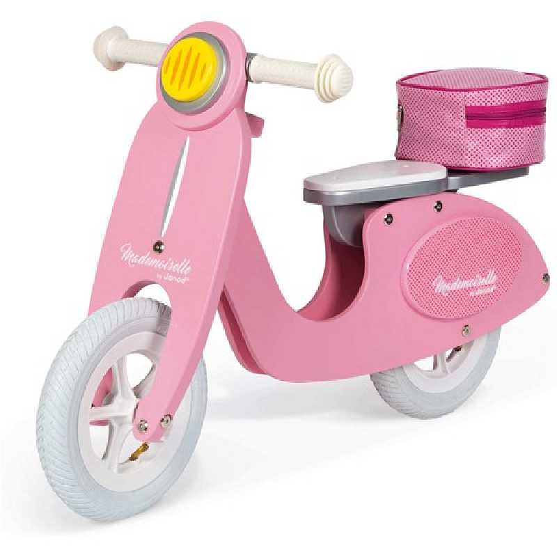 Draisienne Scooter en bois Rose Mademoiselle Janod