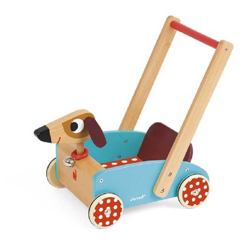 Chariot de Marche en Bois Crazy Doggy Janod