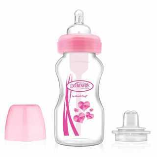 Biberon transition 270ml Rose - Dr Brown's