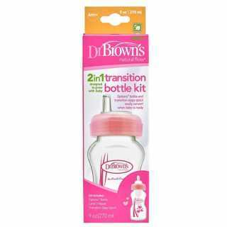 Biberon transition 270ml Rose - Dr Brown's