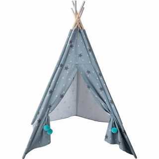 Tipi 5 Pieds enfant Coton décoratif argent H160 - Atmosphera For Kids