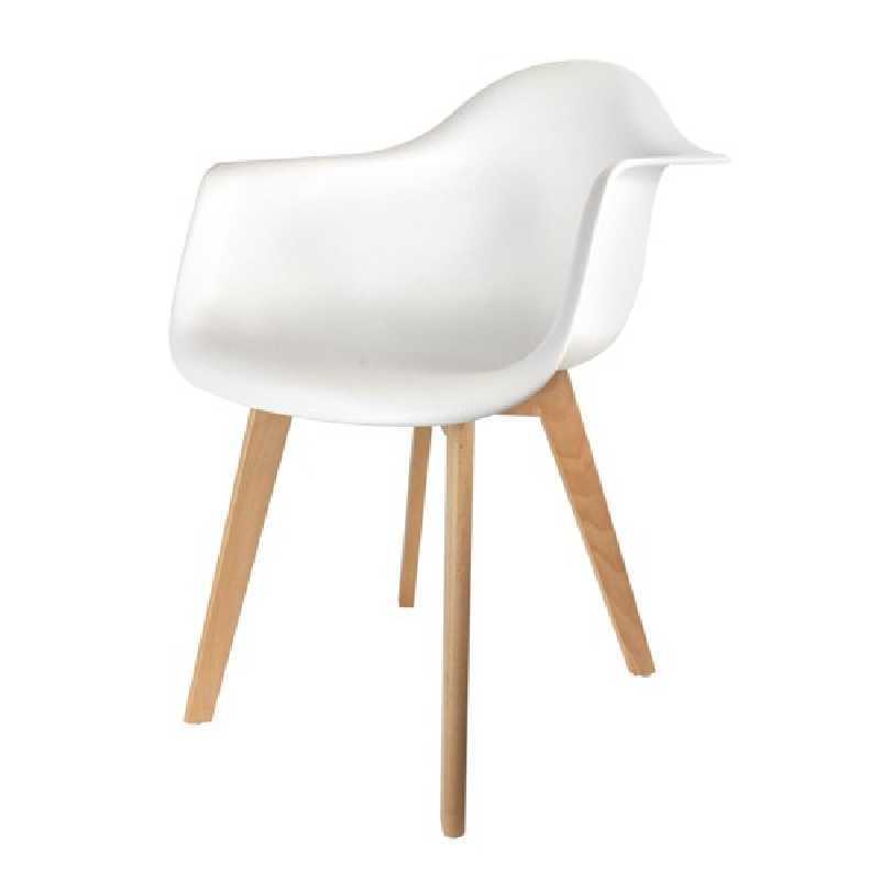 Fauteuil scandinave enfant Blanc The Home Deco Factory