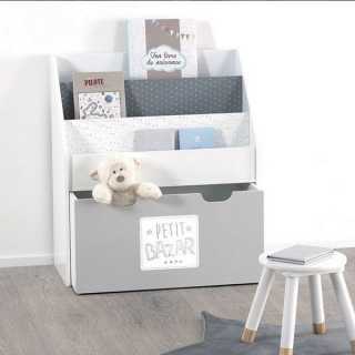 Tabouret enfant en bois douceur Blanc - Atmosphera For Kids