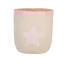 Bac de rangement Canvas Rose - Atmosphera Bac de rangement Canvas Rose - Atmosphera