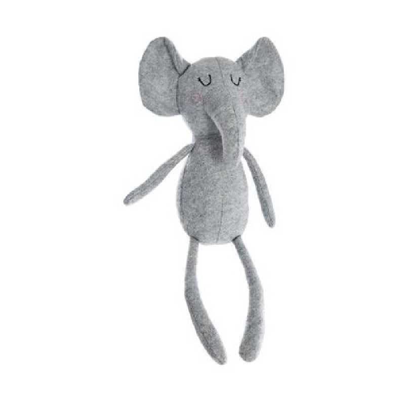 peluche elephant gris