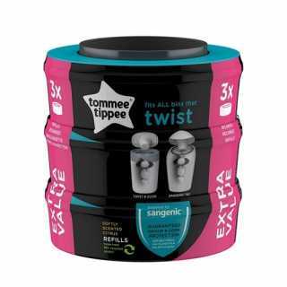 Lot de 3 recharges Sangenic TWIST&CLICK - Tommee Tippee