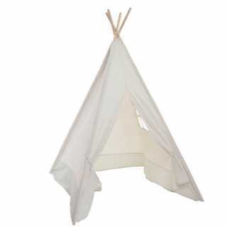 Tipi Blanc en Coton et Bois - Atmosphera For Kids