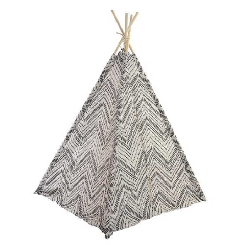 Tente de Jeu pour Enfant Tipi en Coton et Bois Babygloo Tente de Jeu pour Enfant Tipi en Coton et Bois Babygloo