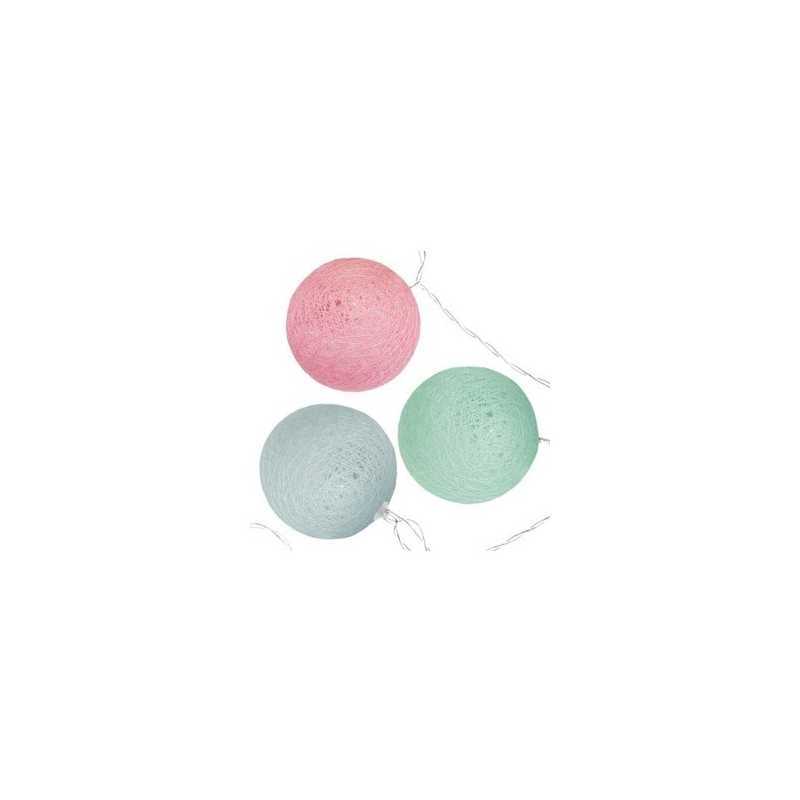 Guirlande Led Dream 10 boules Menthe Atmosphera Guirlande Led Dream 10 boules Menthe Atmosphera