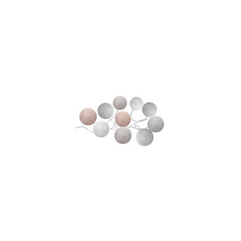 Guirlande Led Dream 10 boules Pastel Atmosphera Guirlande Led Dream 10 boules Pastel Atmosphera