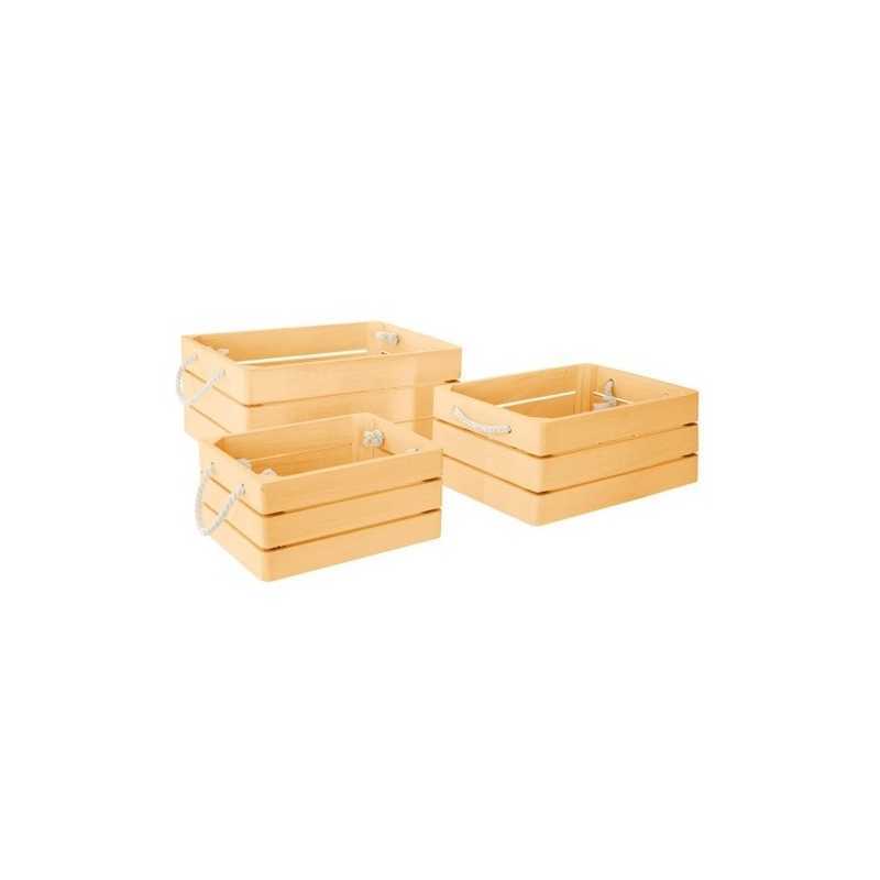 Lot de 3 caisse cagettes Dream Jaune Atmosphera for kids Lot de 3 caisse cagettes Dream Jaune Atmosphera for kids