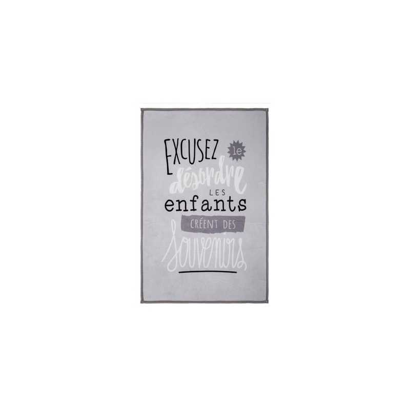Tapis chambre enfant 90 x 60 cm Gris Atmosphera for kids Tapis chambre enfant 90 x 60 cm Gris Atmosphera for kids