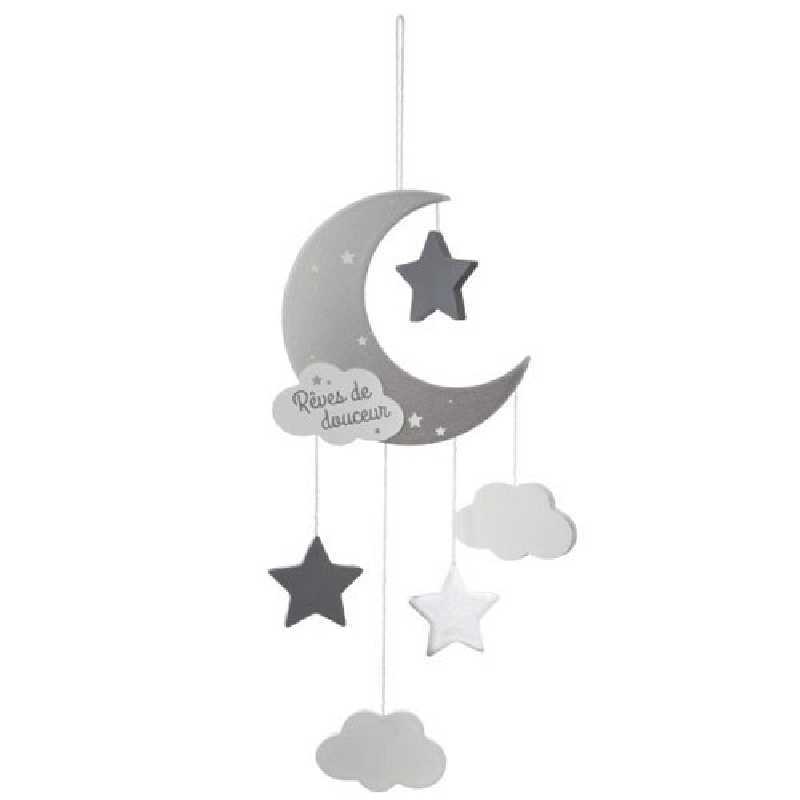 Suspension lune Gris Atmosphera for kids