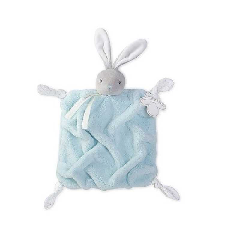 Doudou Lapinou Plume Aqua 20 cm Kaloo