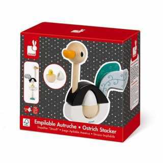 Autruche Zigolos Empilable en bois - Janod