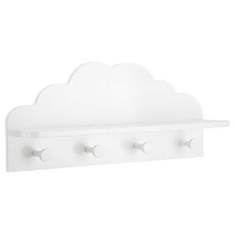 Coffre à jouets en bois Nuage Blanc - Atmosphera For Kids