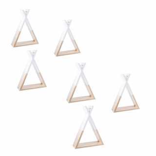 Lot de 6 tipi étagères Blanc - Atmosphera For Kids