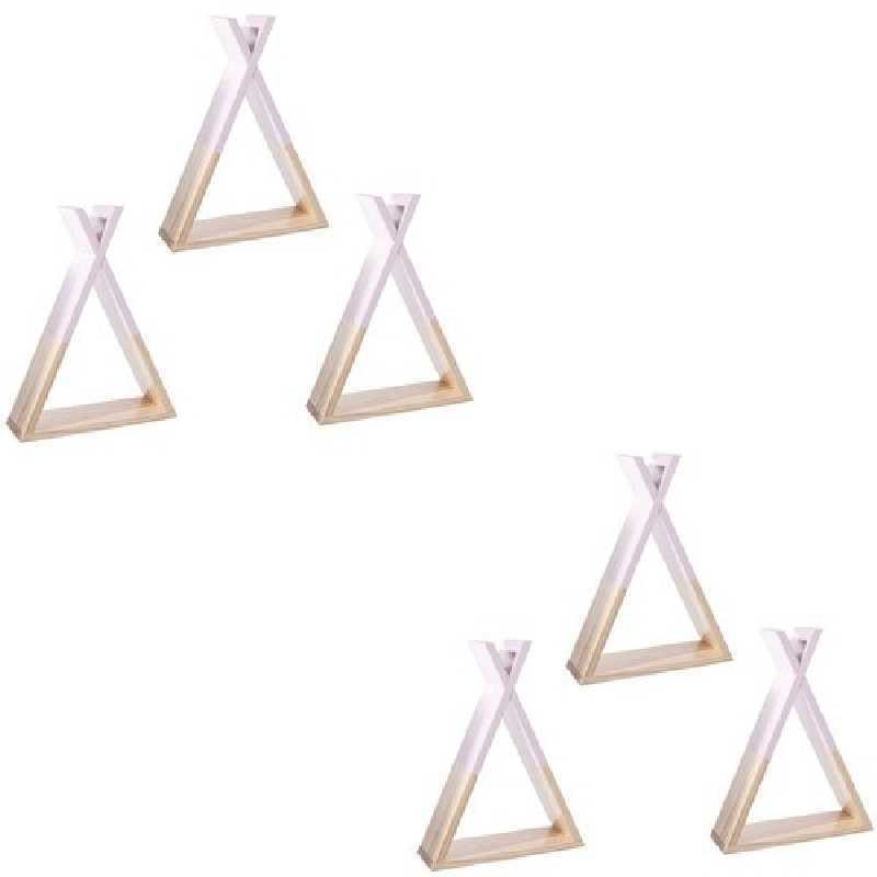 Lot de 6 tipi étagères pour Enfant Coloris Rose Lot de 6 tipi étagères pour Enfant Coloris Rose