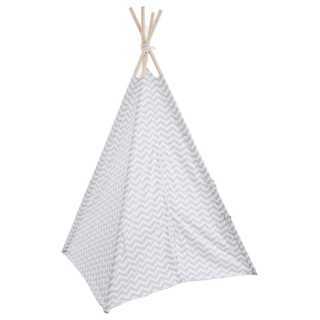 Tipi enfant Gris avec Coffre à jouets Nuage Gris - Atmosphera For Kids