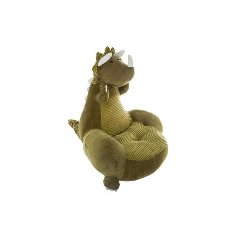 Fauteuil enfant Dinosaure en peluche Vert