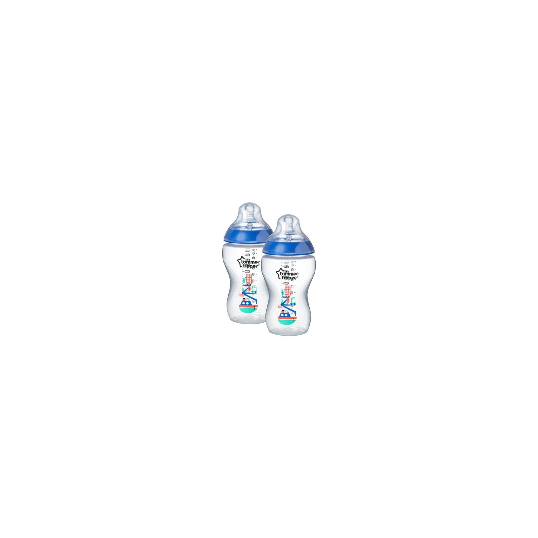 Lot de 2 biberons 340ml Bleu