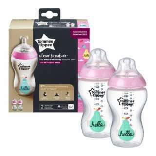 Lot de 2 biberons 340ml Rose - Tommee Tippee