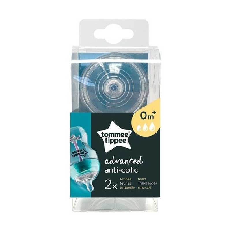 Lot de 2 tétines anti-colique avancé débit variable - Tommee Tippee