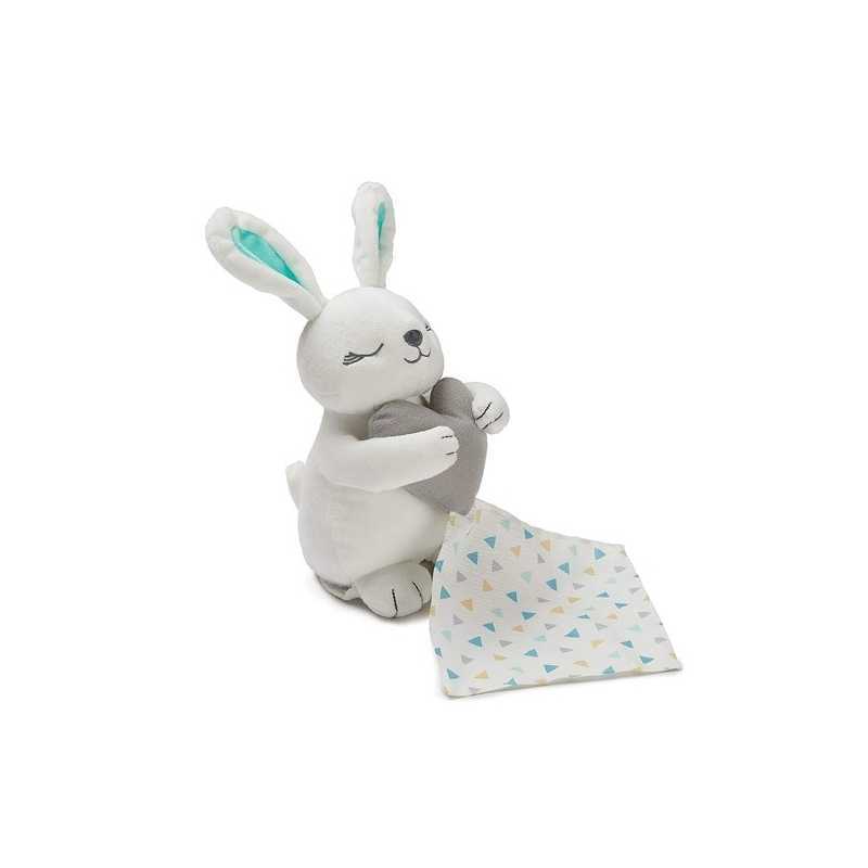 Peluche apaisante lapin Blanc