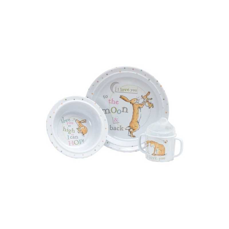 Set de repas 3 pièces Devine Combien Je t'aime Set de repas 3 pièces Devine Combien Je t'aime