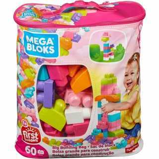 Pack de 60 briques de construction Rose - Mega Bloks