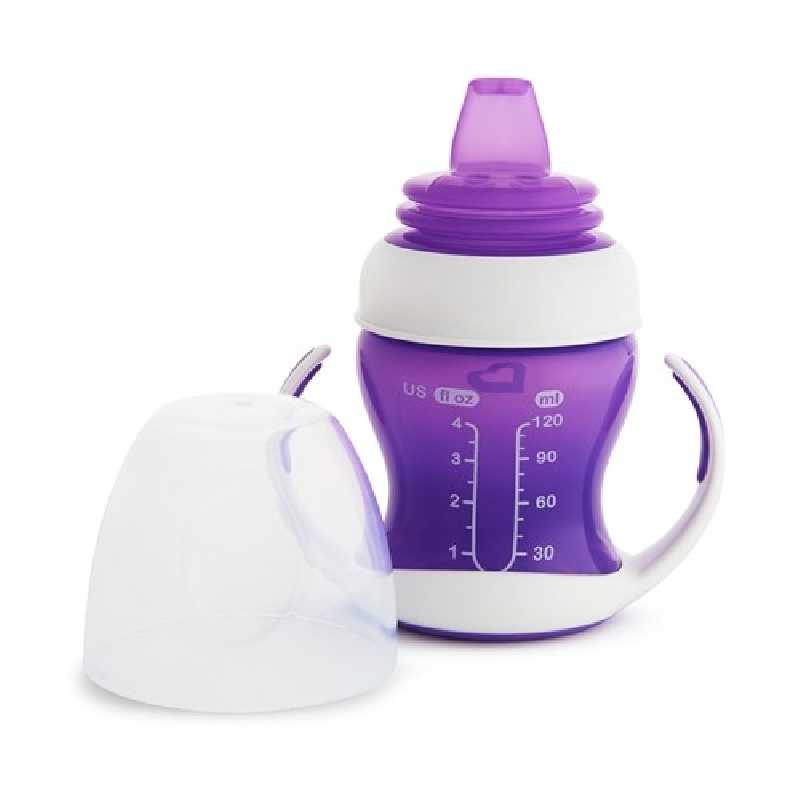 Tasse d'apprentissage 120 ml Violet dès 4 mois Munchkin