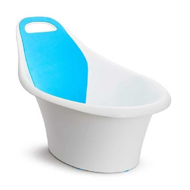 Baignoire ergonomique bébé Blanc / Bleu