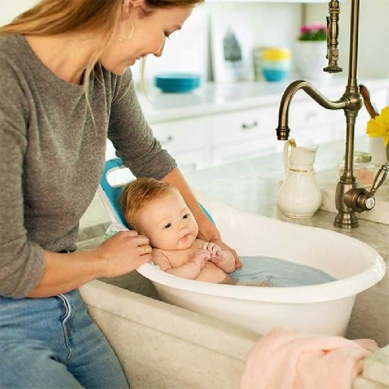 Baignoire Ergonomique Bebe Blanc Bleu Baignoire Ergonomique Bebe Blanc Bleu
