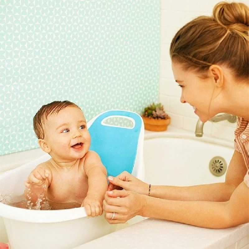 Baignoire Ergonomique Bebe Blanc Bleu Baignoire Ergonomique Bebe Blanc Bleu