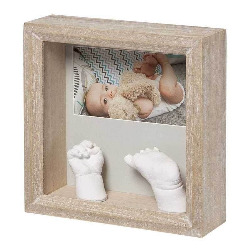 Cadre empreinte My baby sculpture en bois