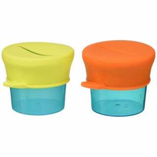 Lot de 2 pots et couvercles en silicone - Boon